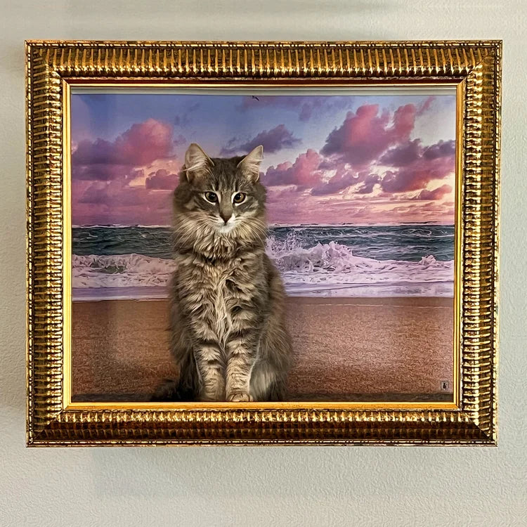 🖼️ Gallery-Style Cat Frame – Turn Your Cat into Art 😺