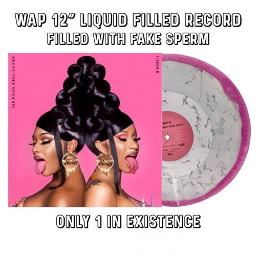 12-inch liquid/sperm-filled vinyl record