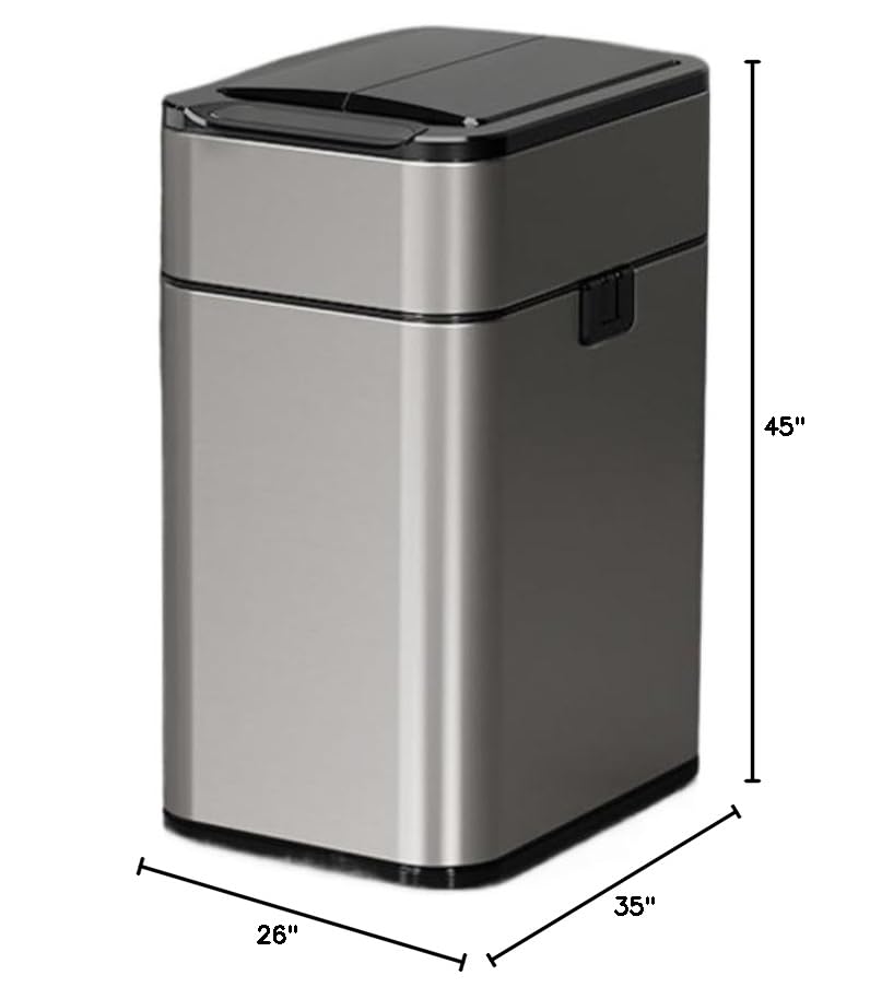 Touchless Smart Trash Can|Touchless & Odor-Sealing🗑️