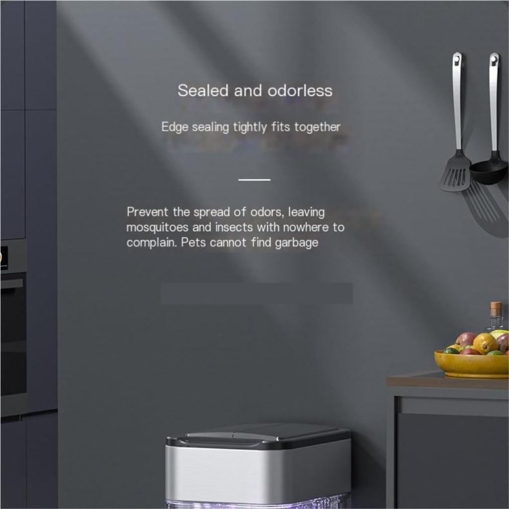 Touchless Smart Trash Can|Touchless & Odor-Sealing🗑️