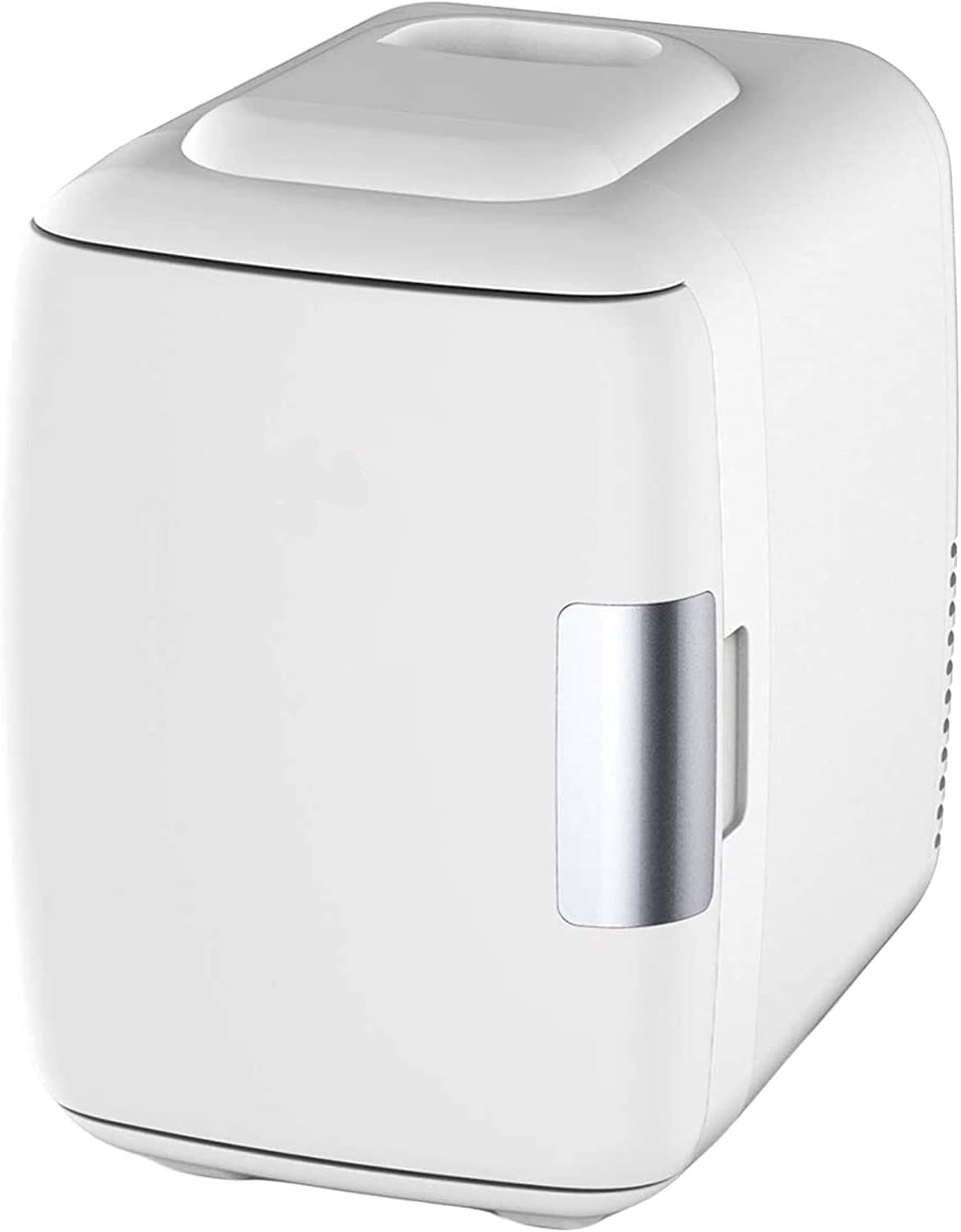 Cooluli Skincare Mini Fridge for Bedroom - Car, Office Desk & Dorm Room - Portable 4L/6 Can Electric Plug In Cooler & Warmer for Food, Drinks, Beauty & Makeup, 12v AC/DC & Exclusive USB, Cow Print