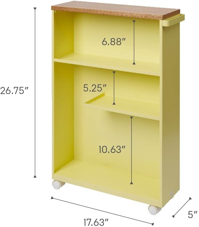 🧺Slim Rolling Storage Cart — Compact, Clean, and Mobile