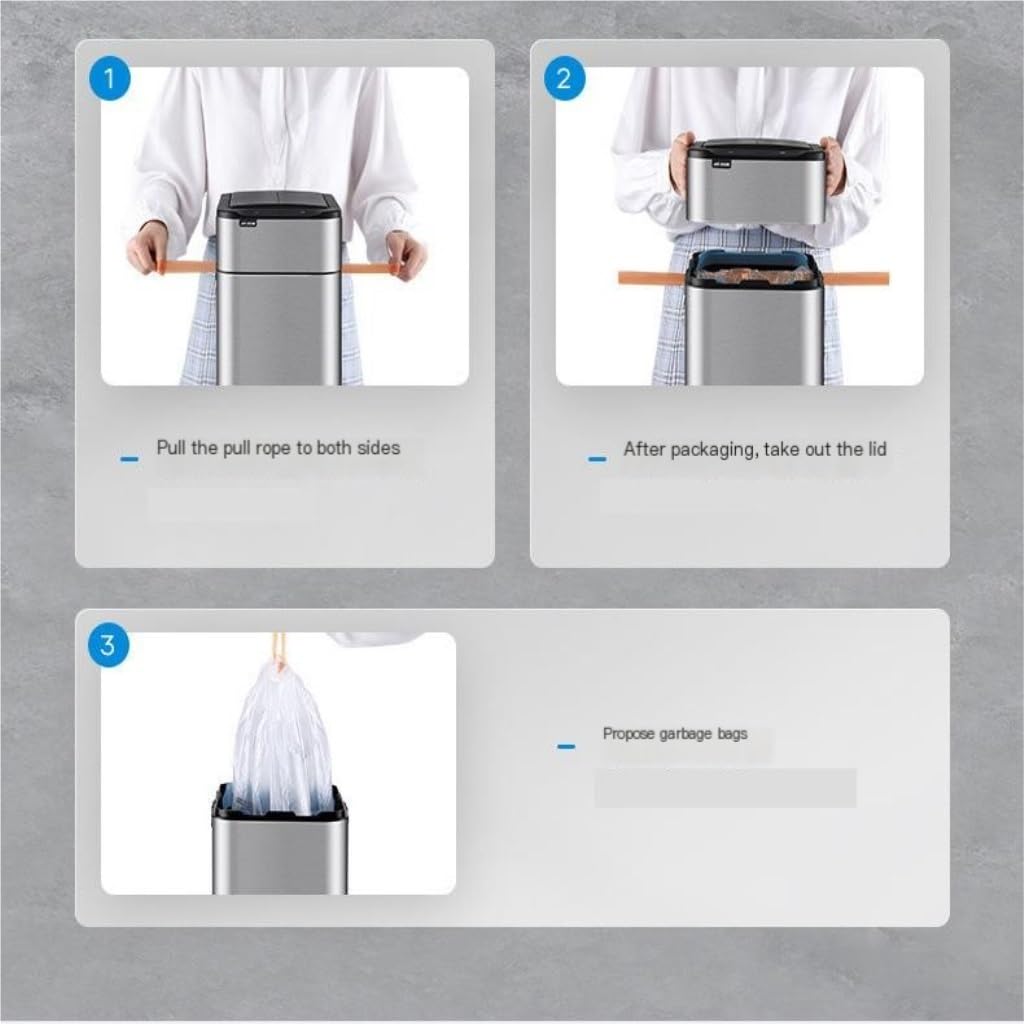 Touchless Smart Trash Can|Touchless & Odor-Sealing🗑️