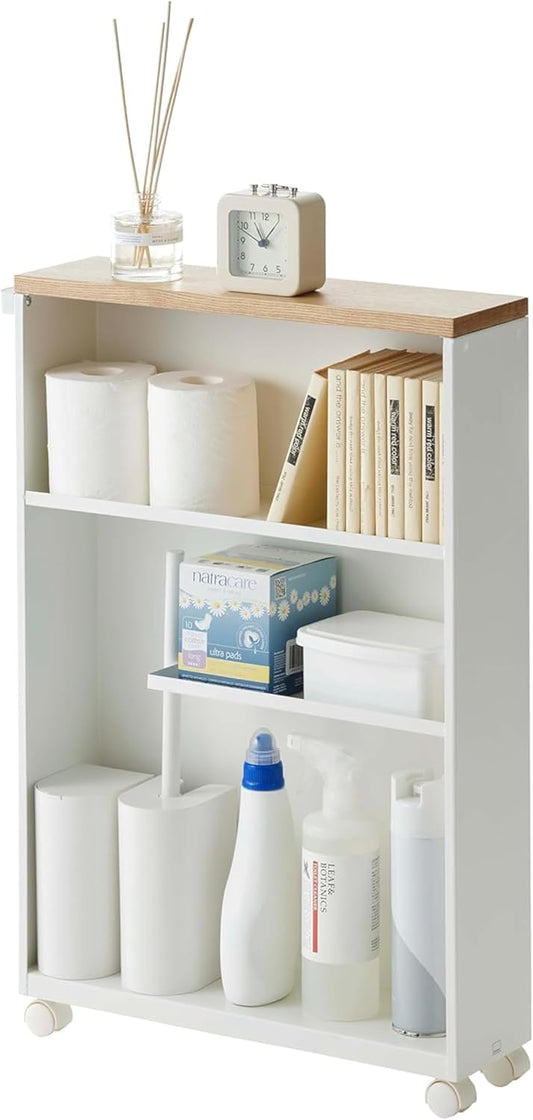 🧺Slim Rolling Storage Cart — Compact, Clean, and Mobile