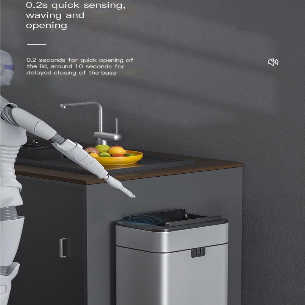 Touchless Smart Trash Can|Touchless & Odor-Sealing🗑️