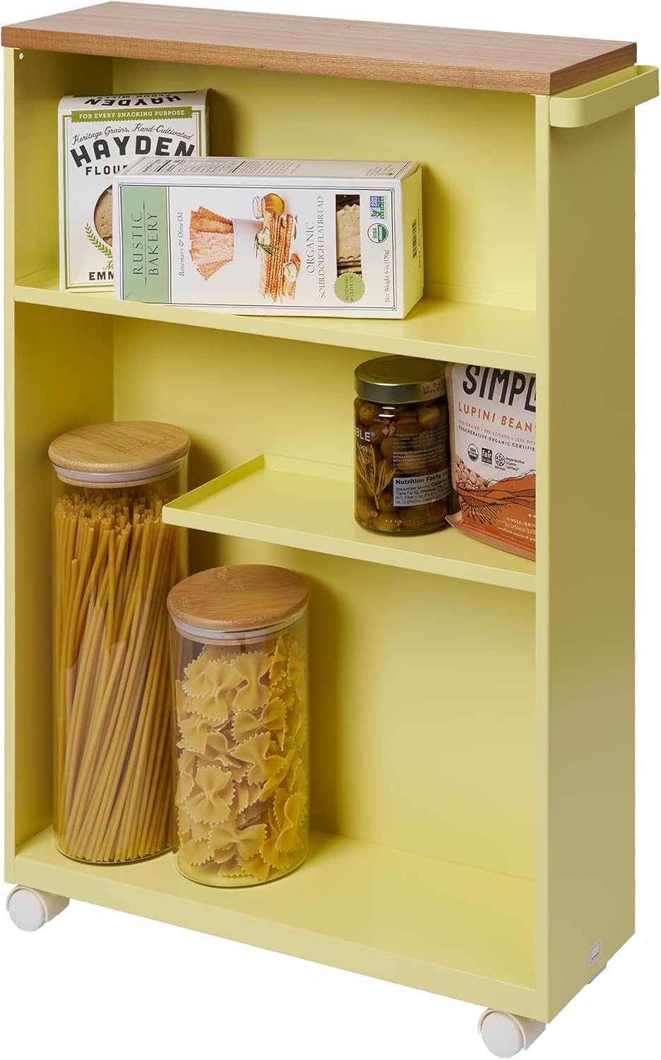 🧺Slim Rolling Storage Cart — Compact, Clean, and Mobile