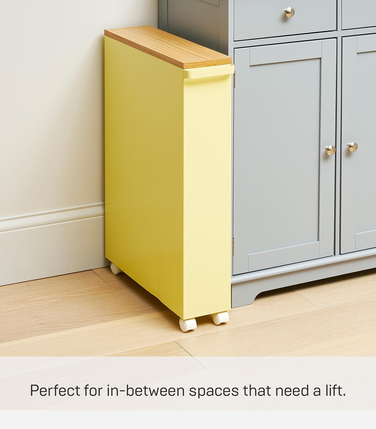 🧺Slim Rolling Storage Cart — Compact, Clean, and Mobile