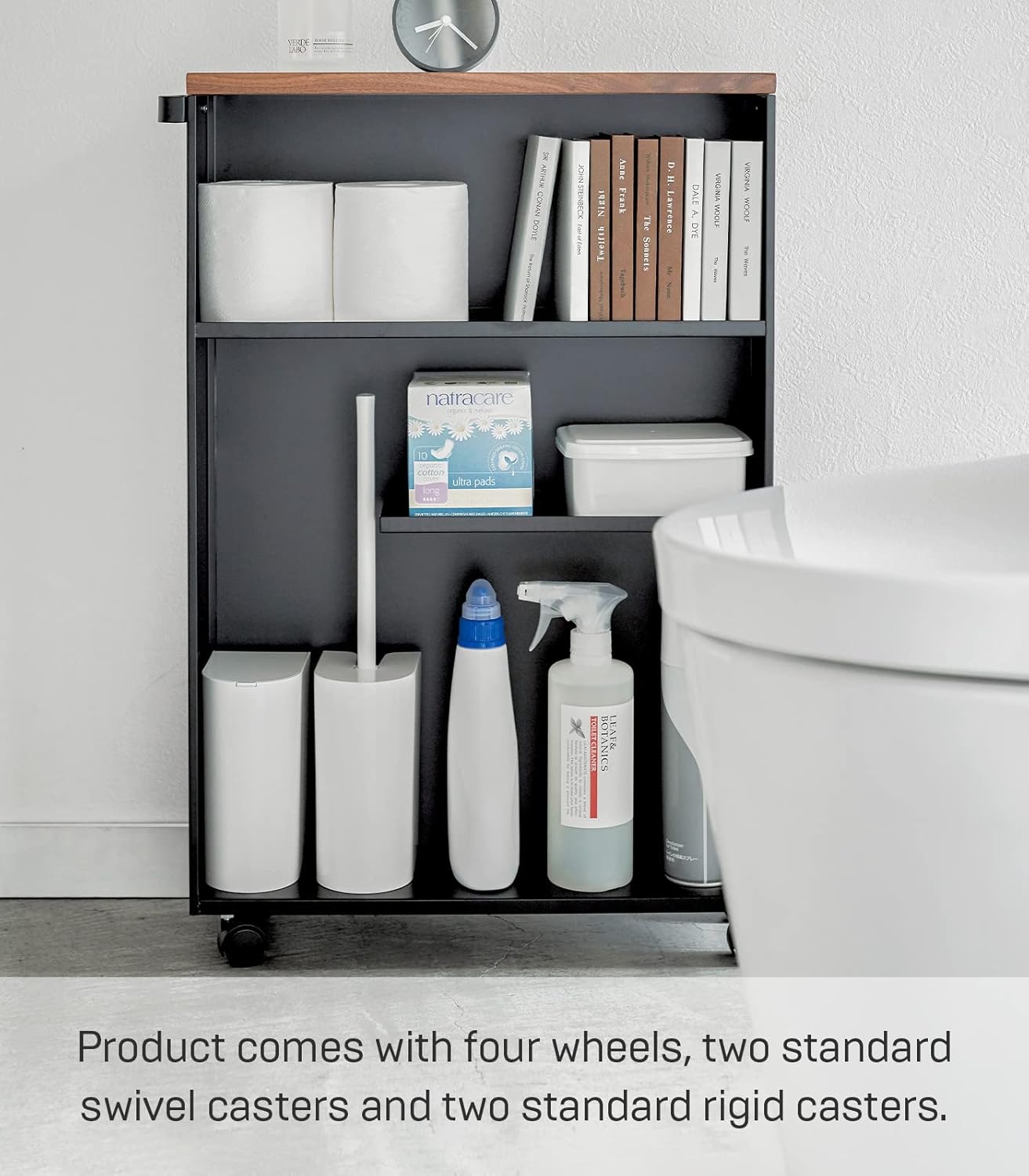 🧺Slim Rolling Storage Cart — Compact, Clean, and Mobile