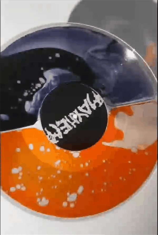 Lady Gaga Mayhem Split Orange and Black Liquid Vinyl