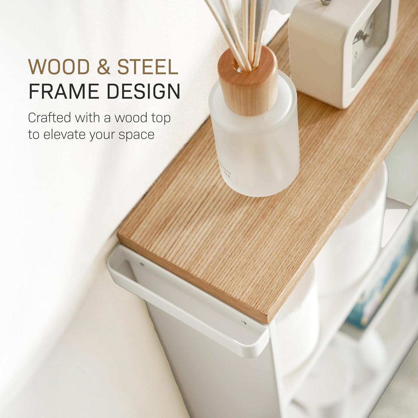 🧺Slim Rolling Storage Cart — Compact, Clean, and Mobile