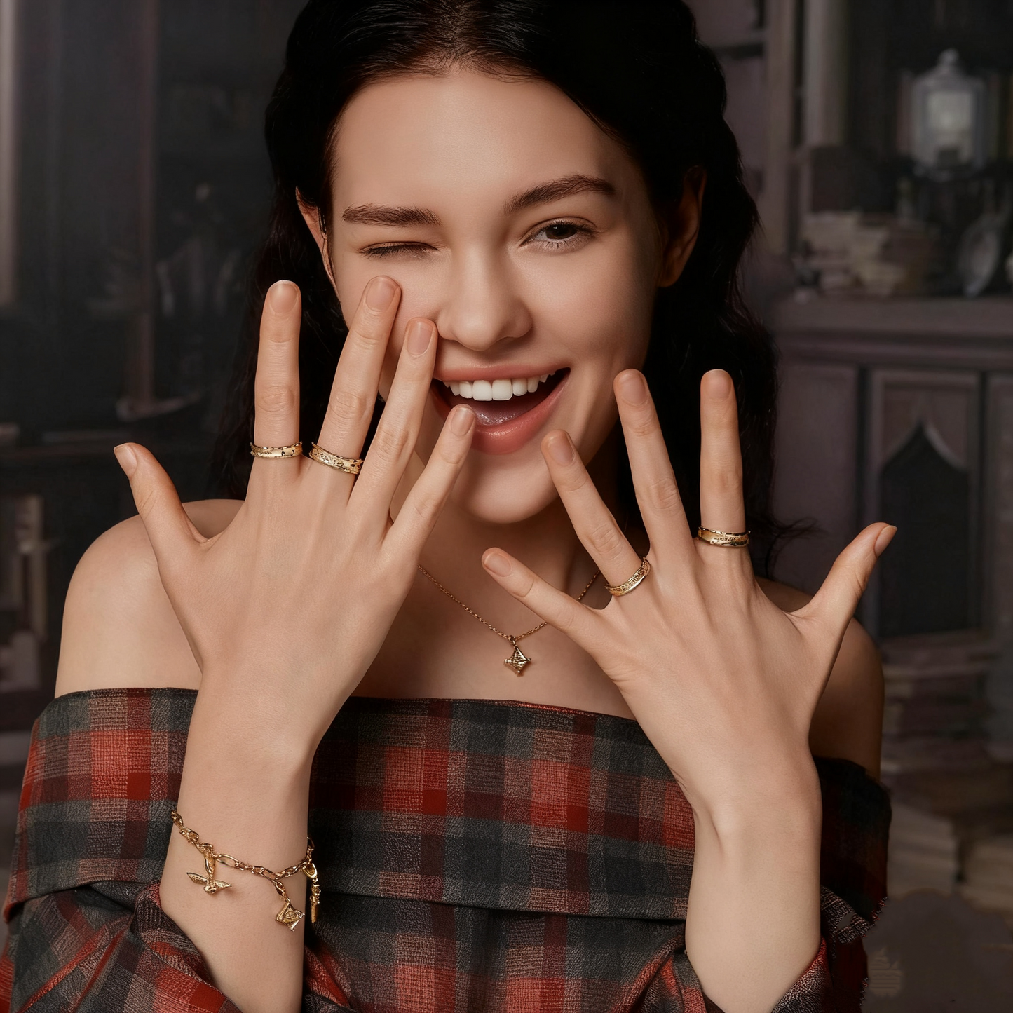 Enchanted House Emblem Ring