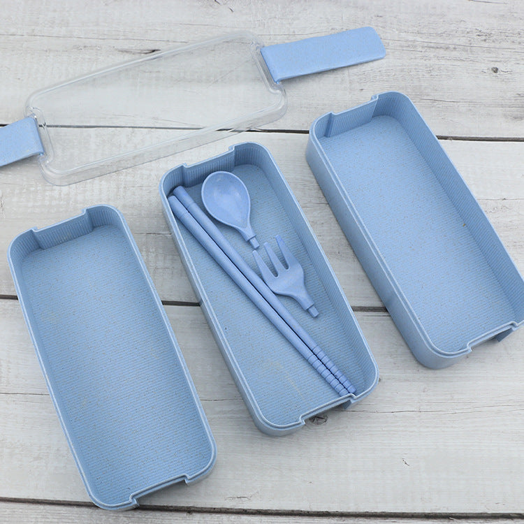 3 LAYER WHEAT STRAW LUNCH BOX