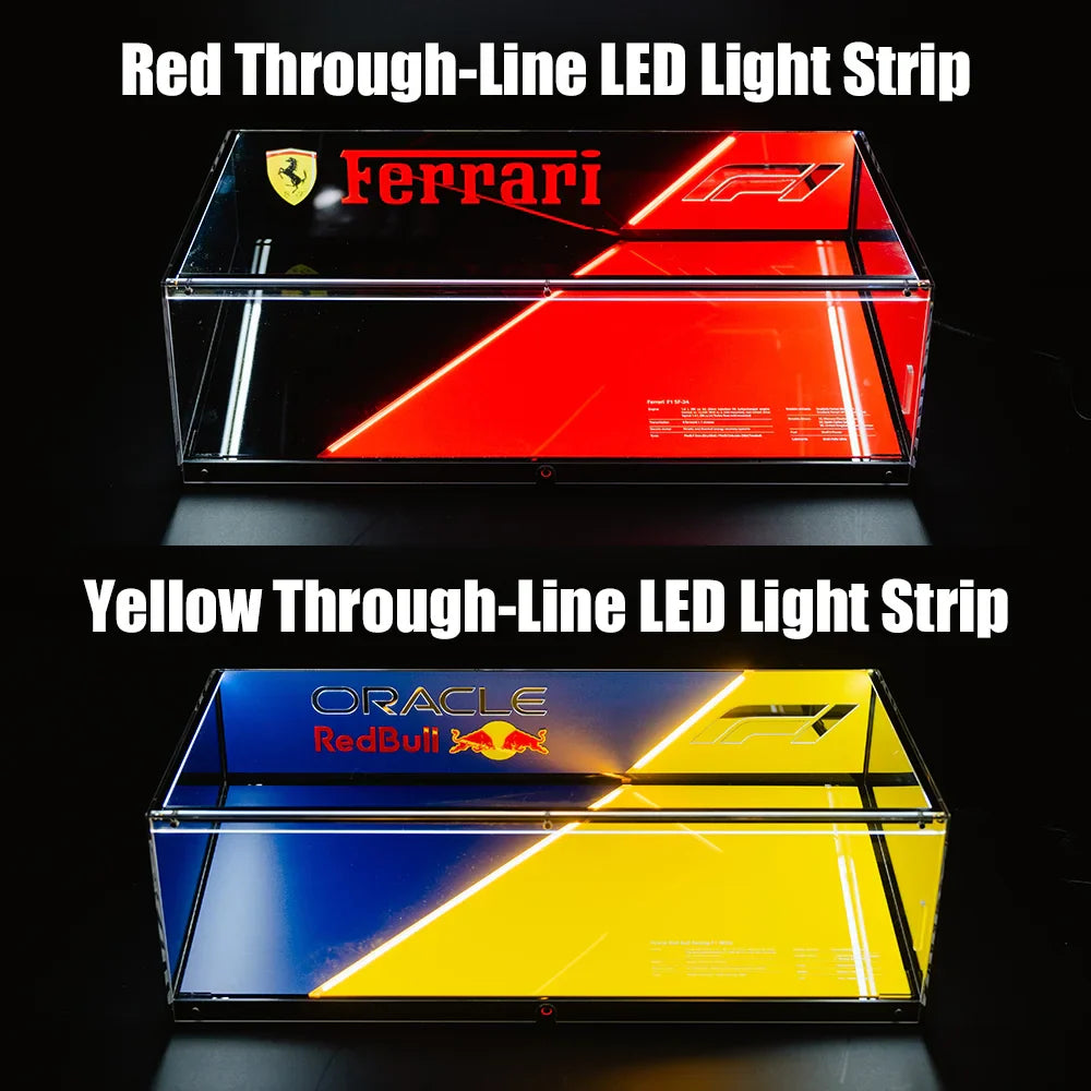 LED Display Case for LEGO F1 Race Cars