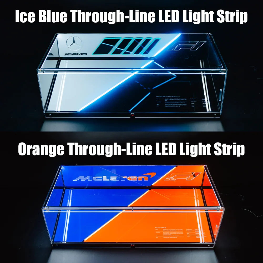 LED Display Case for LEGO F1 Race Cars