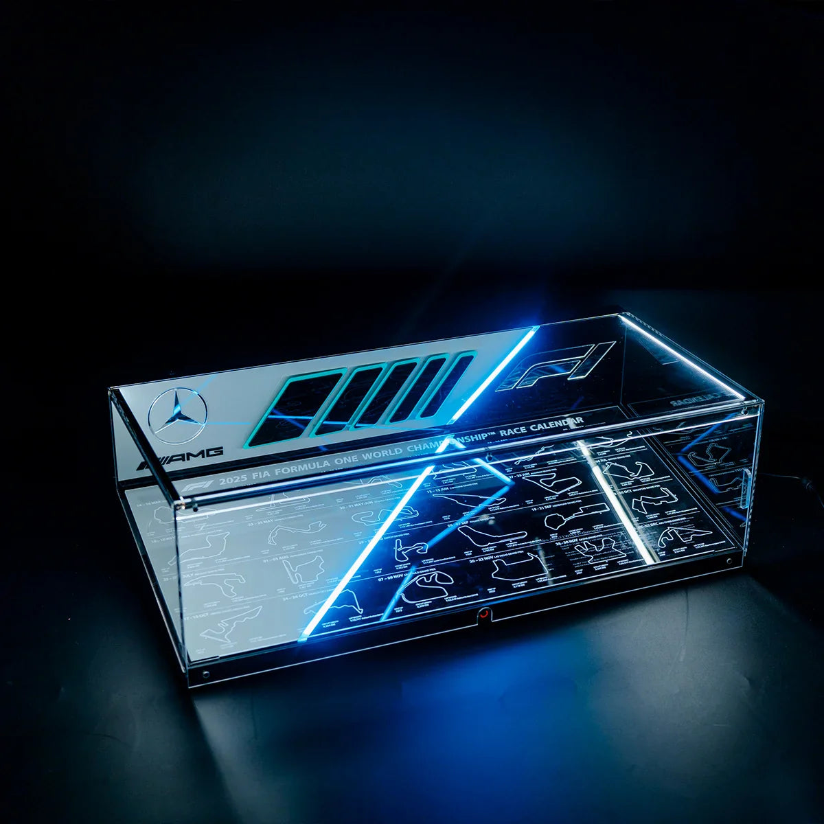 LED Display Case for LEGO F1 Race Cars