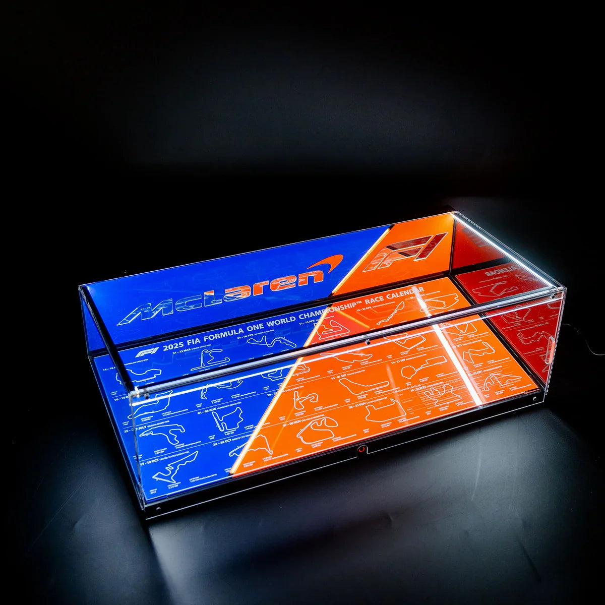 LED Display Case for LEGO F1 Race Cars
