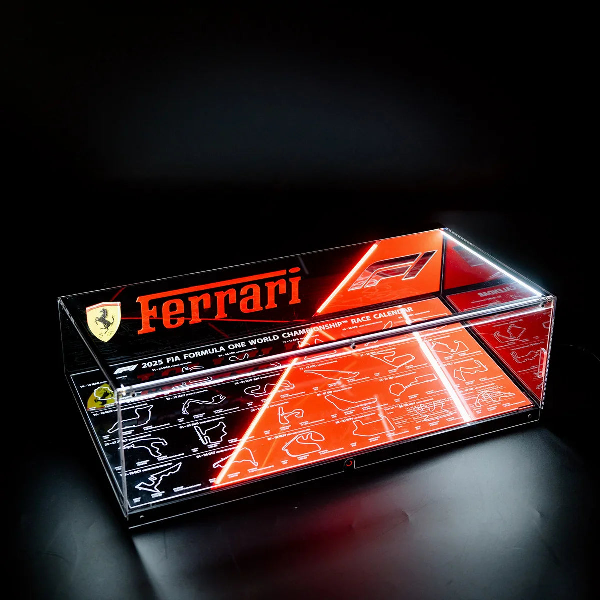 LED Display Case for LEGO F1 Race Cars