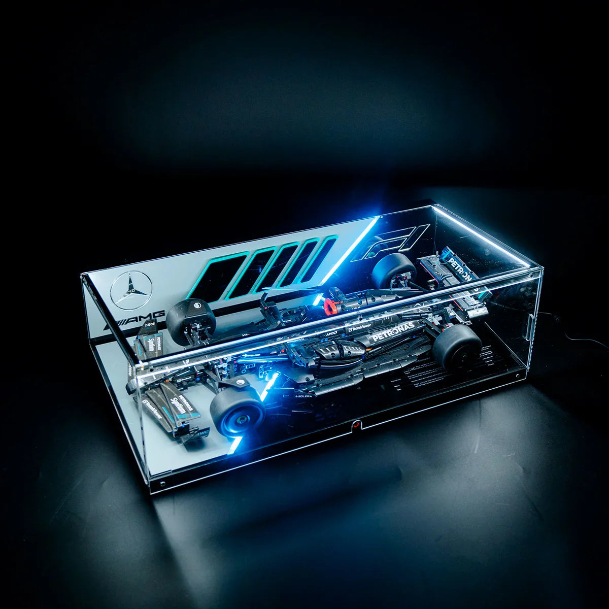 LED Display Case for LEGO F1 Race Cars