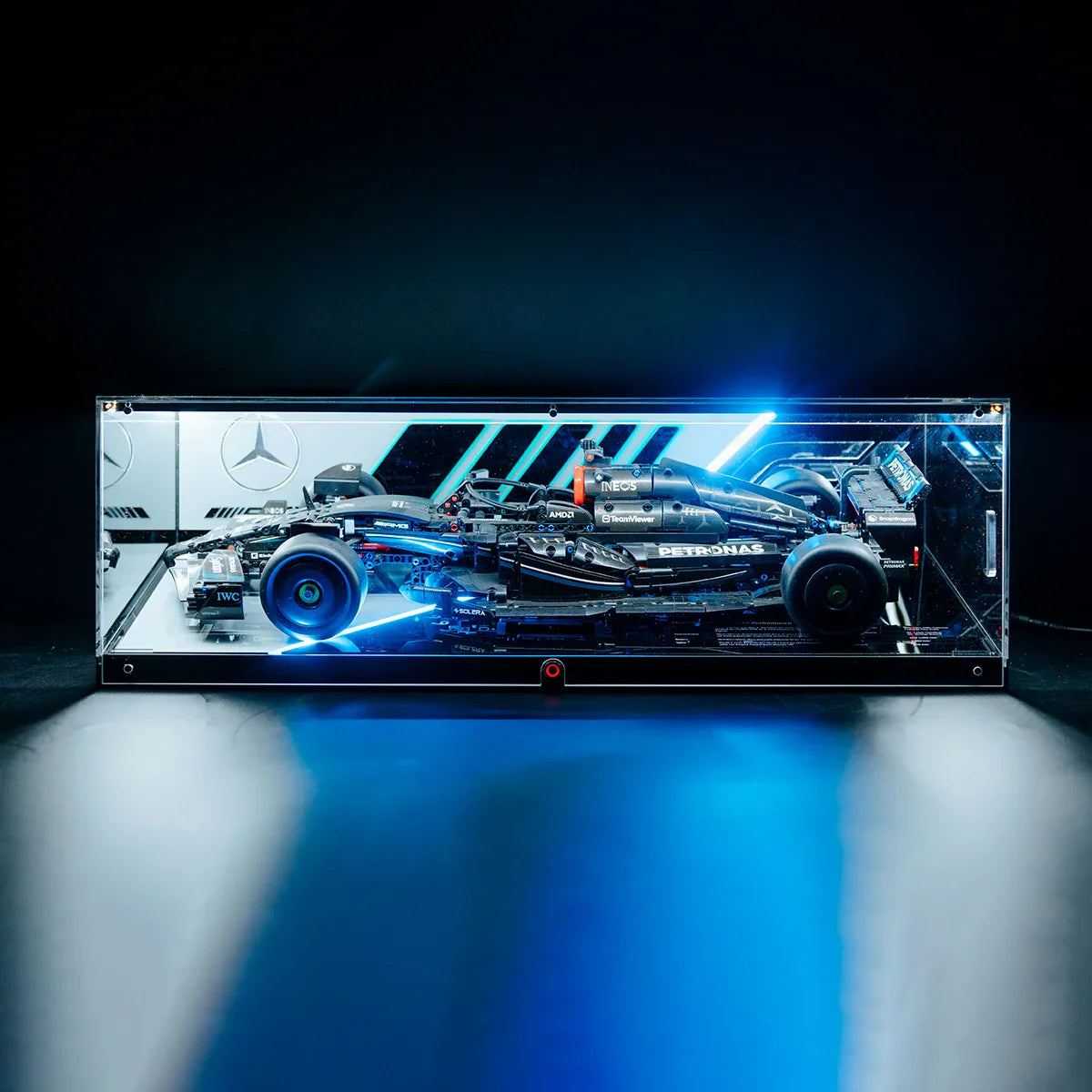 LED Display Case for LEGO F1 Race Cars