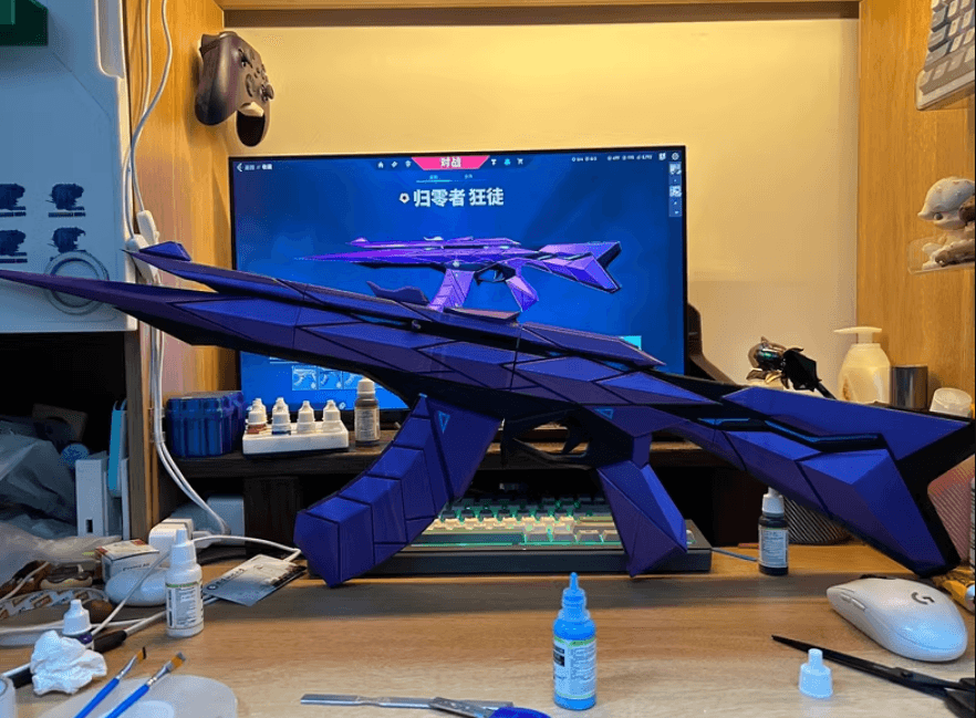 Handmade Resin Prop Gun Replica – 90cm Collectible Cosplay Display Model