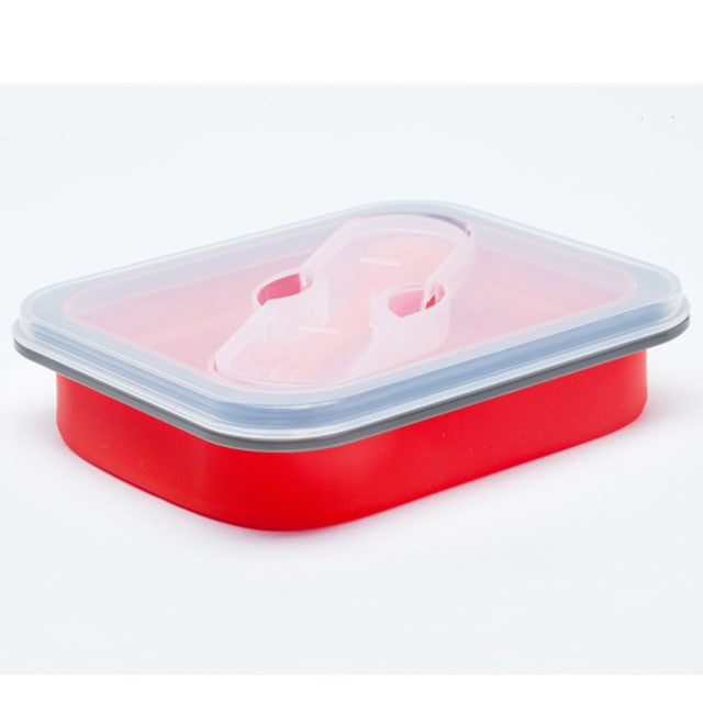 COLLAPSIBLE LUNCH BOX (W CUTLERY)