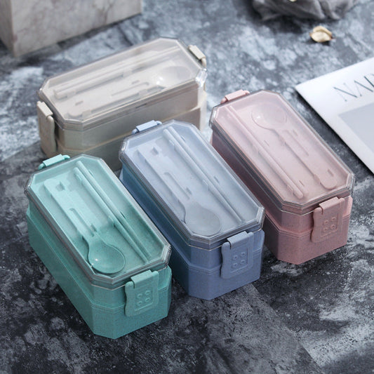 ECO WHEAT LUNCH BOX W CUTLERY