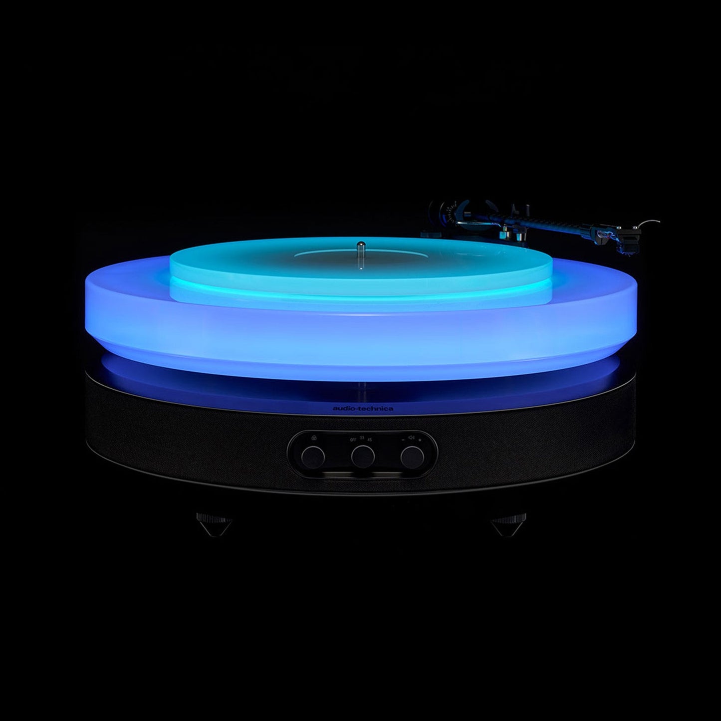 Floating Sound: Levitating Turntable with Integrated Speakers