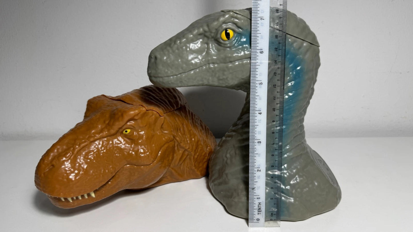 Rare Jurassic World The Exhibition Beverage Cup - T-Rex & Blue