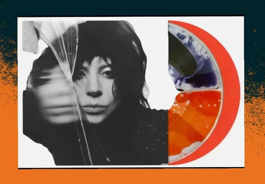 Lady Gaga Mayhem Split Orange and Black Liquid Vinyl