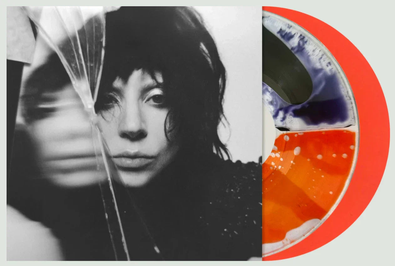 Lady Gaga Mayhem Split Orange and Black Liquid Vinyl