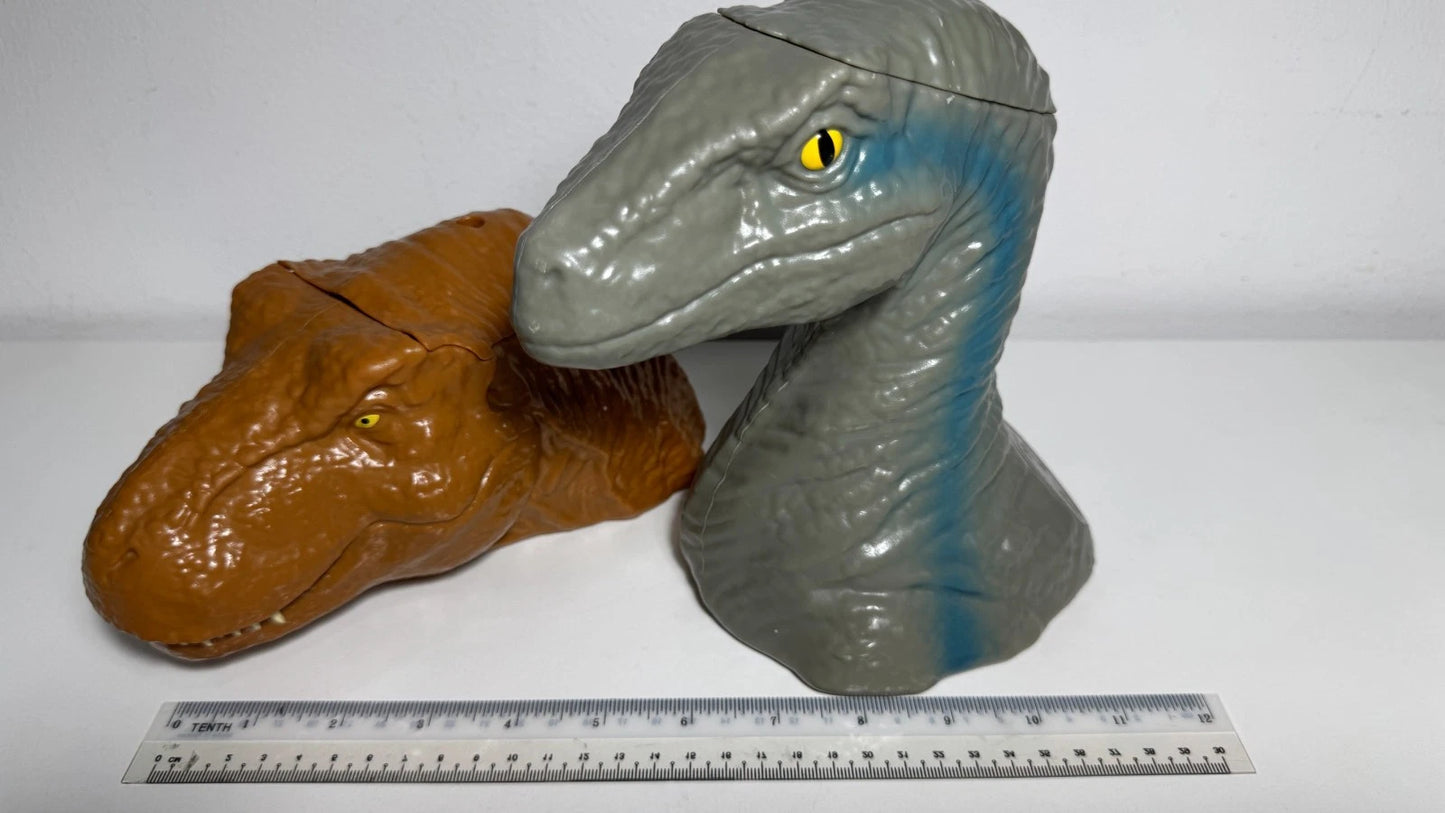 Rare Jurassic World The Exhibition Beverage Cup - T-Rex & Blue