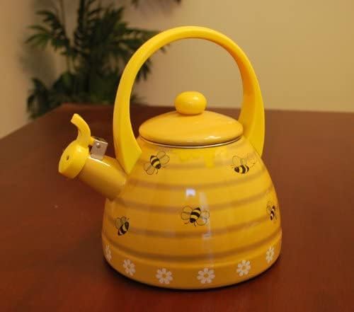 Whistling Tea Kettle – Enamel-Coated Stovetop Kettle
