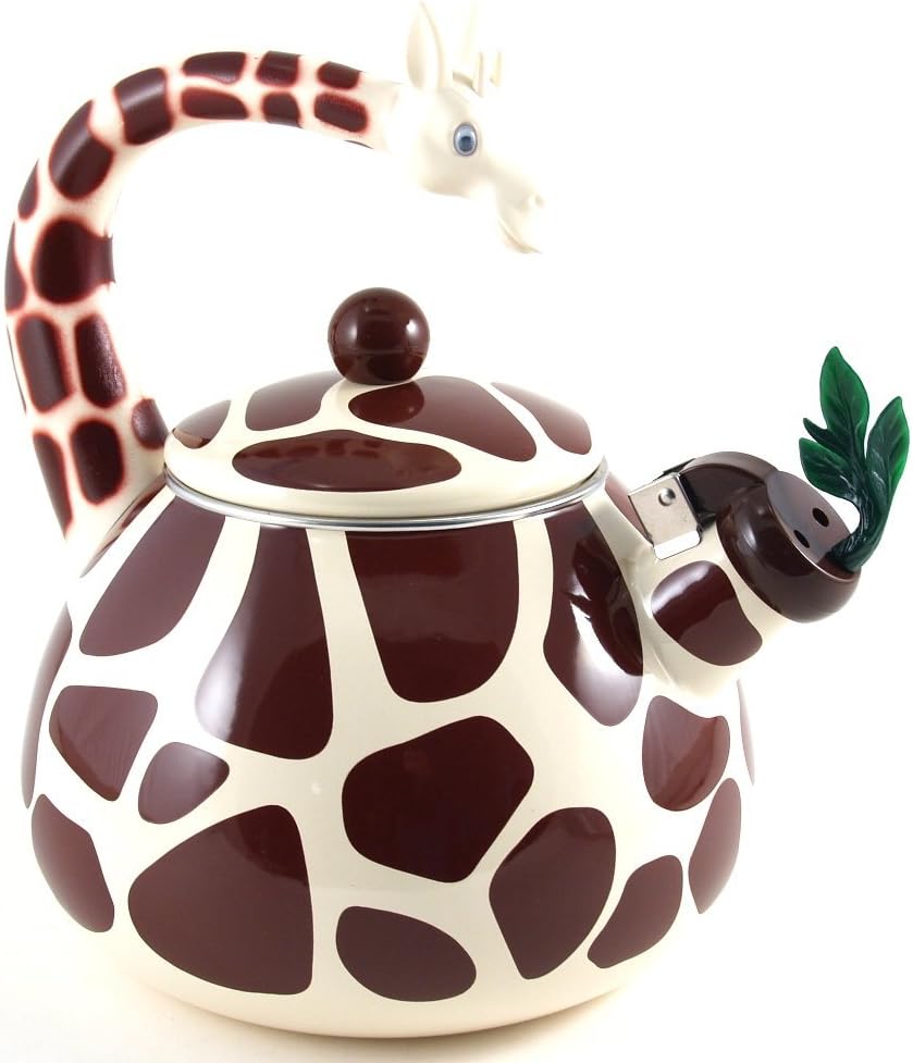 Whistling Tea Kettle – Enamel-Coated Stovetop Kettle