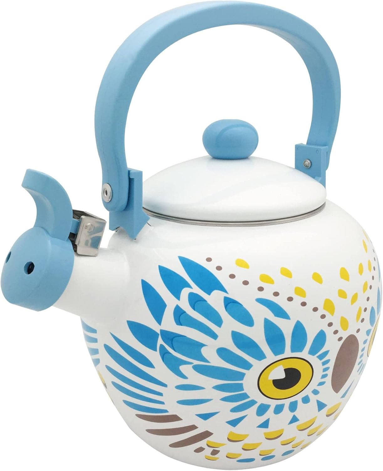 Whistling Tea Kettle – Enamel-Coated Stovetop Kettle