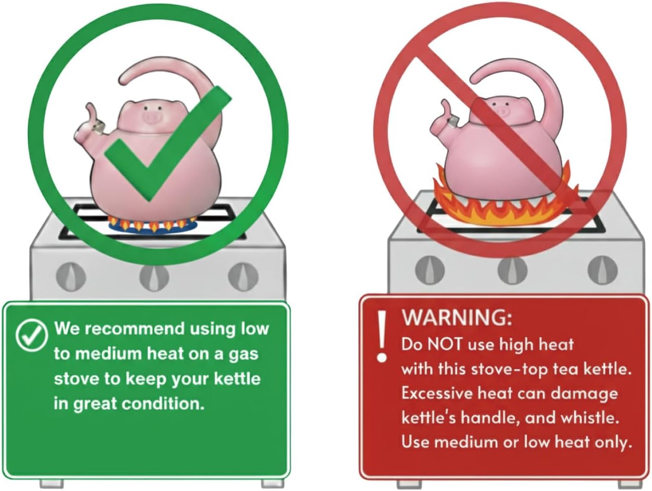 Whistling Tea Kettle – Enamel-Coated Stovetop Kettle
