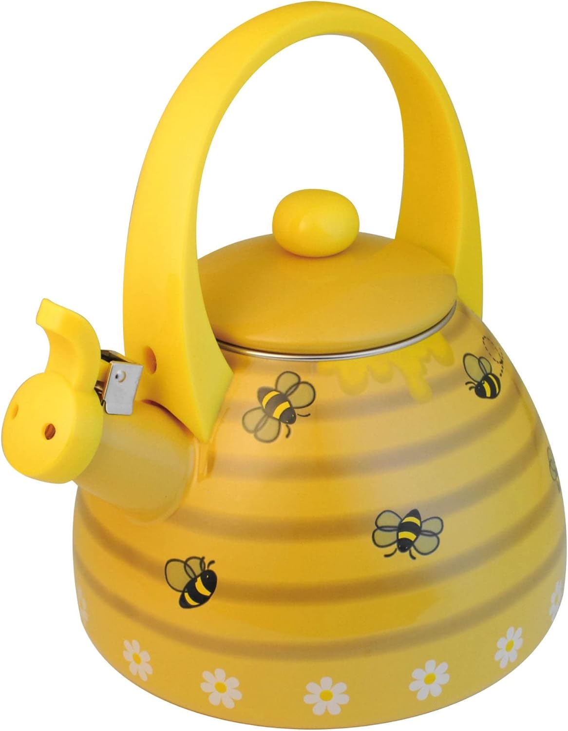 Whistling Tea Kettle – Enamel-Coated Stovetop Kettle
