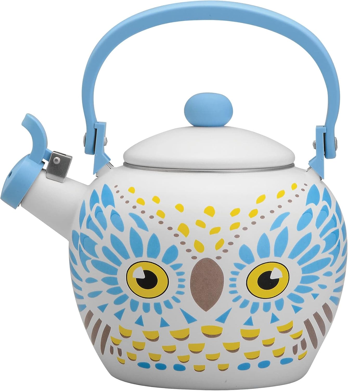Whistling Tea Kettle – Enamel-Coated Stovetop Kettle