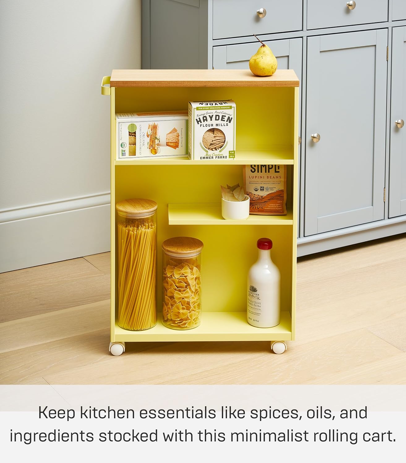 🧺Slim Rolling Storage Cart — Compact, Clean, and Mobile